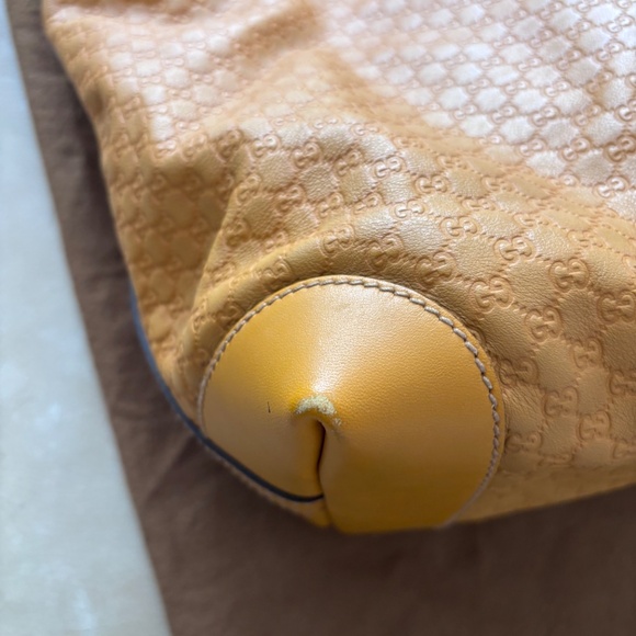 Gucci Mustard Yellow Pebbled Leather Tote 💛 - Picture 5 of 11